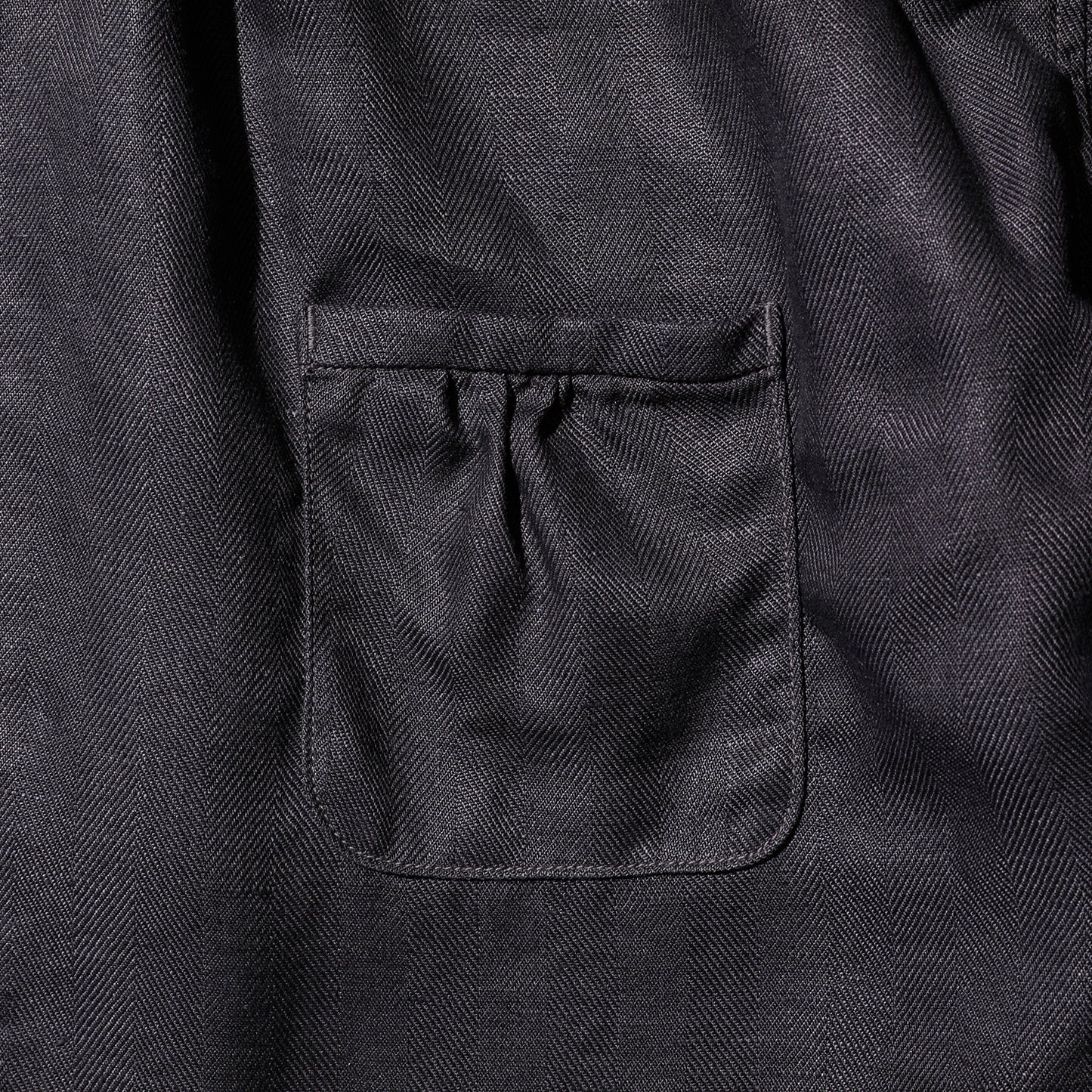 The 2 Monkeys Herringbone Linen Artisan Shirts【TM12142】