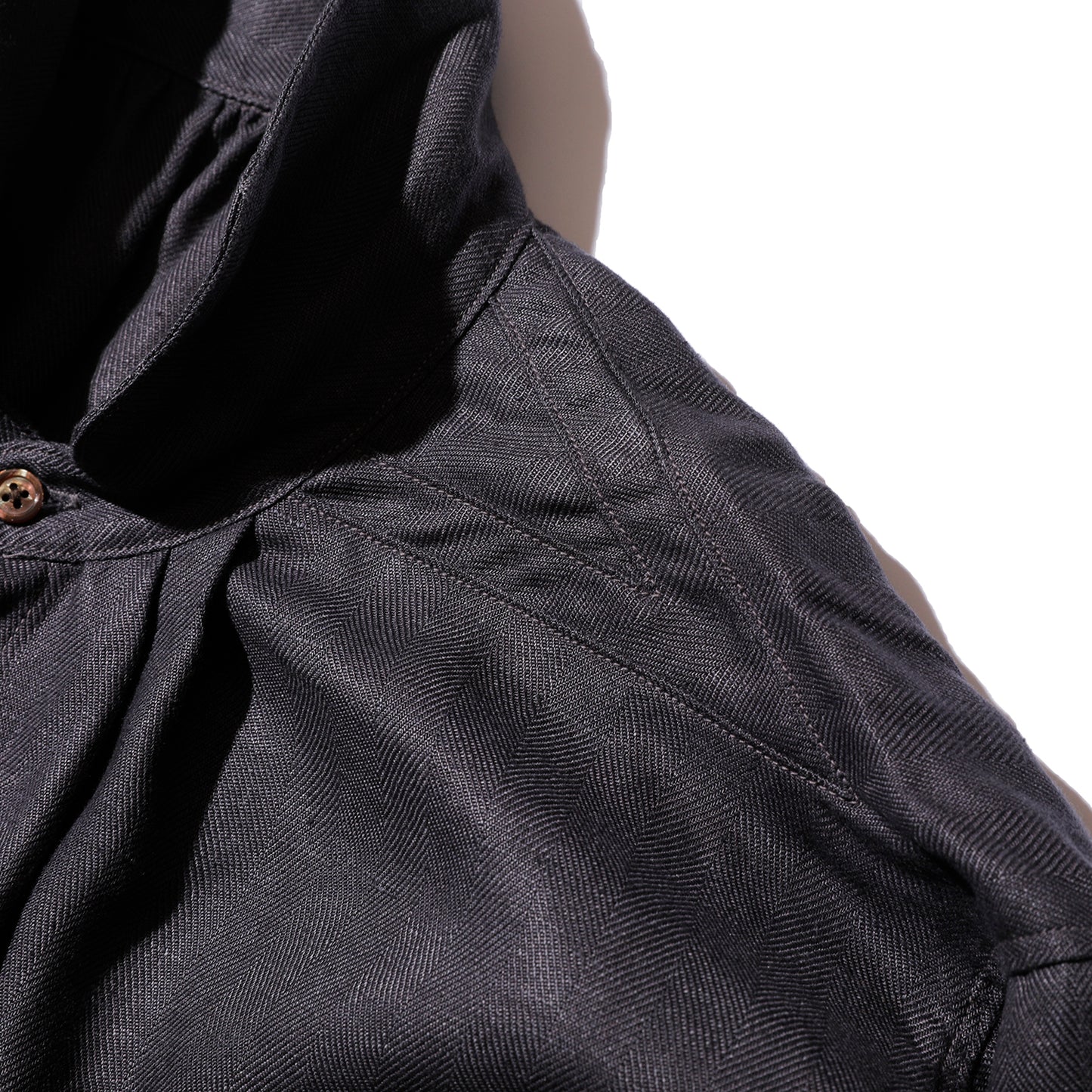 The 2 Monkeys Herringbone Linen Artisan Shirts【TM12142】