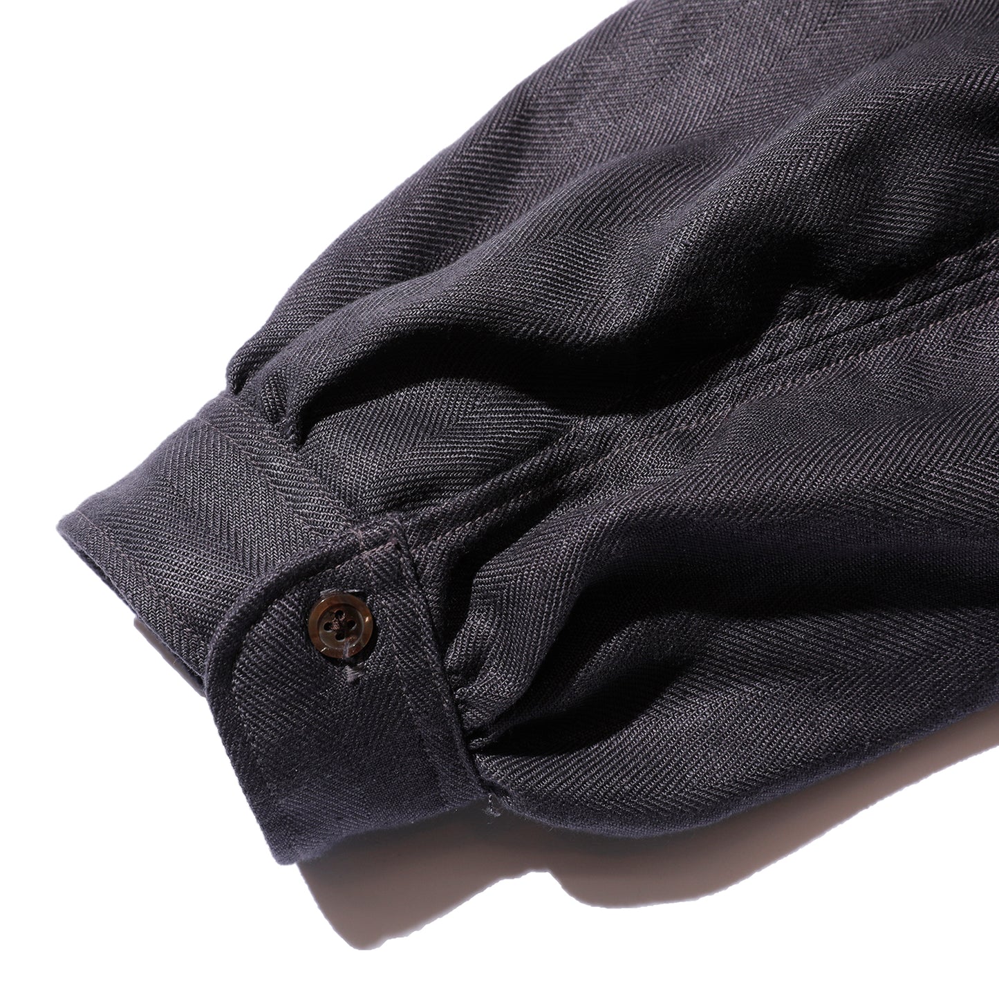 The 2 Monkeys Herringbone Linen Artisan Shirts【TM12142】