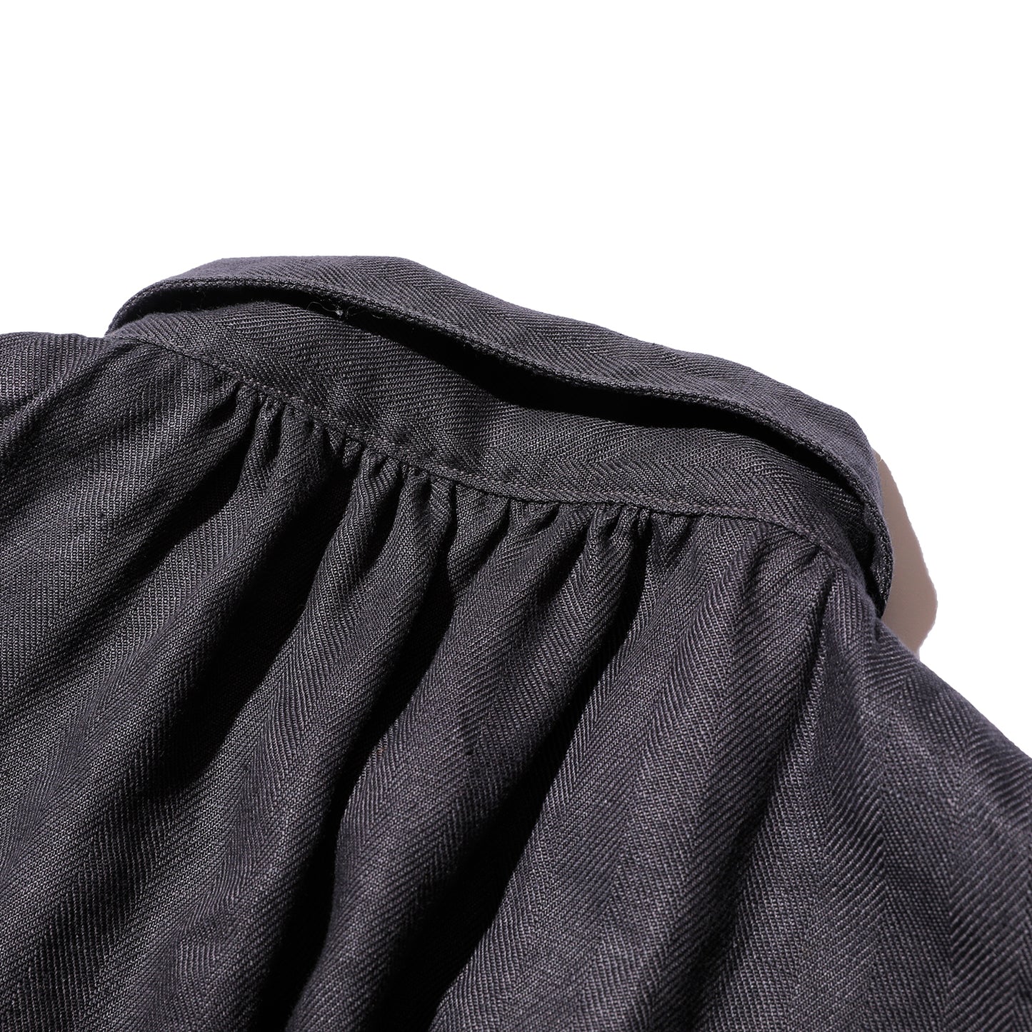 The 2 Monkeys Herringbone Linen Artisan Shirts【TM12142】