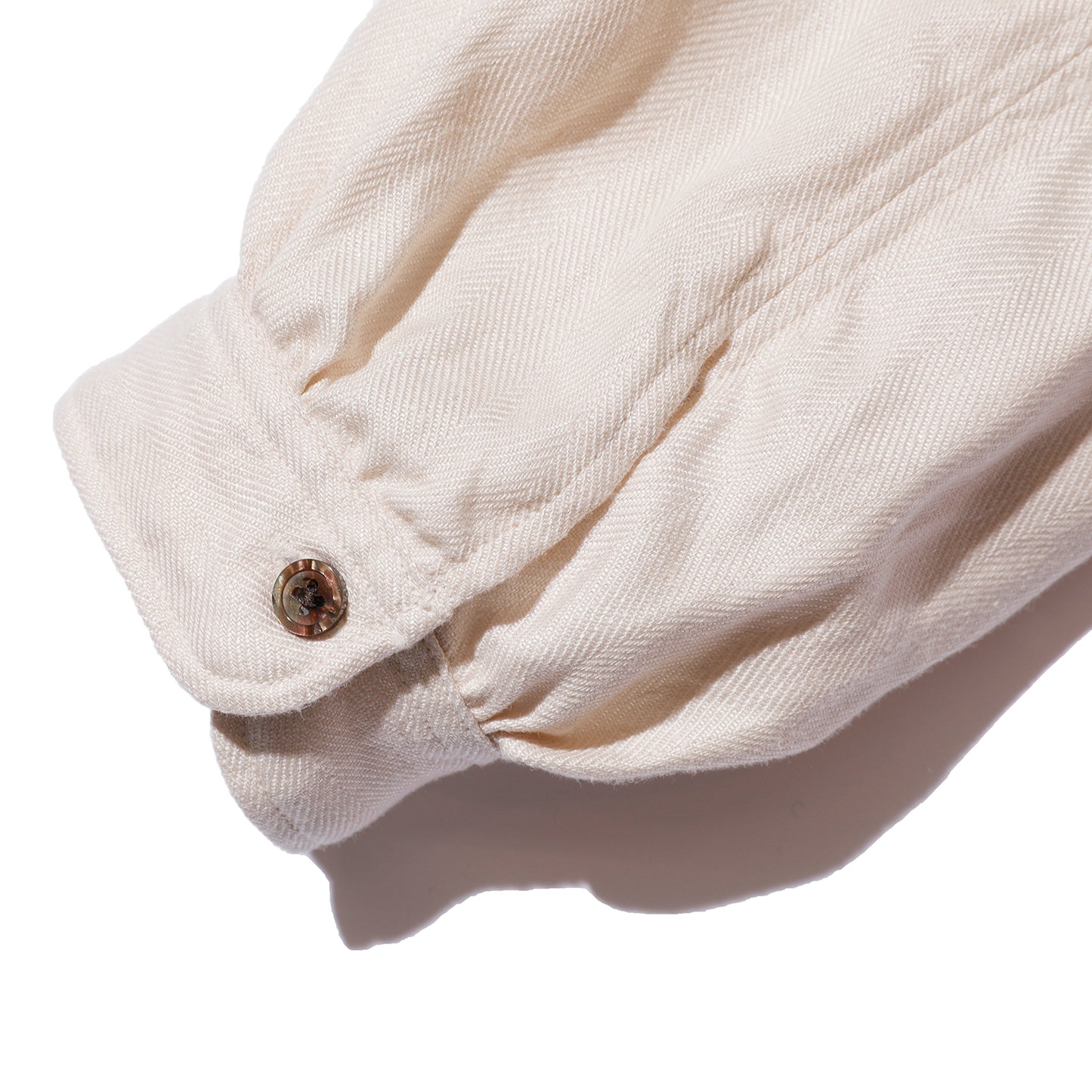The 2 Monkeys Herringbone Linen Artisan Shirts【TM12142】