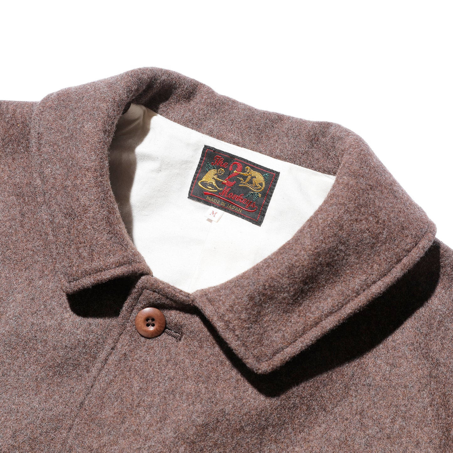 The 2 Monkeys Long-A Wool Over Coat【TM13454】