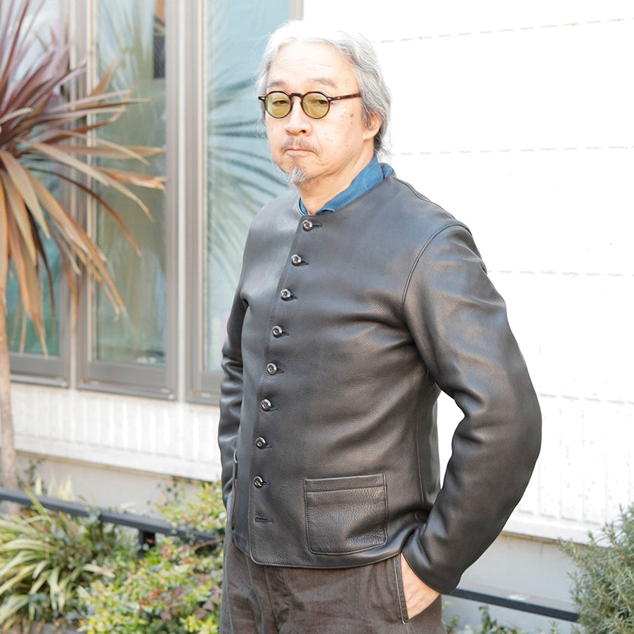 【Coming Soon 】Round-neck Leather Waistcoat【TM03430】