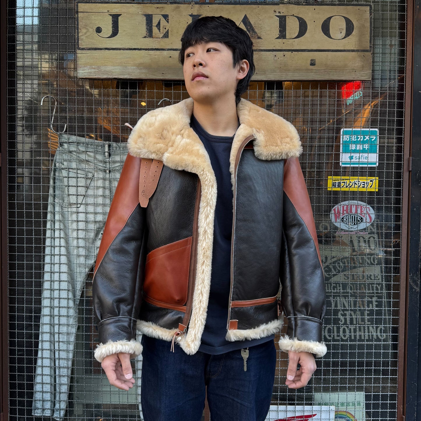 COLIMBO A.A.F Heavy Loader Mouton JKT Seal Brown【ZZ-0136】