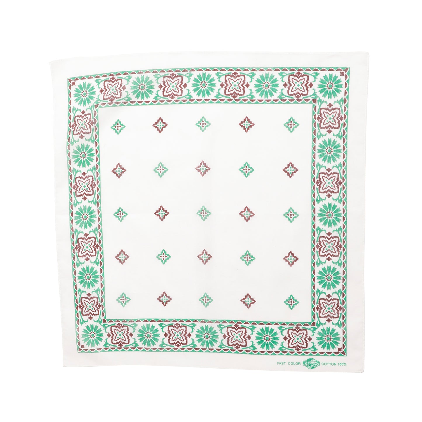 【Coming Soon】Geometric Flolal Selvedge Bandana【JDG94648】