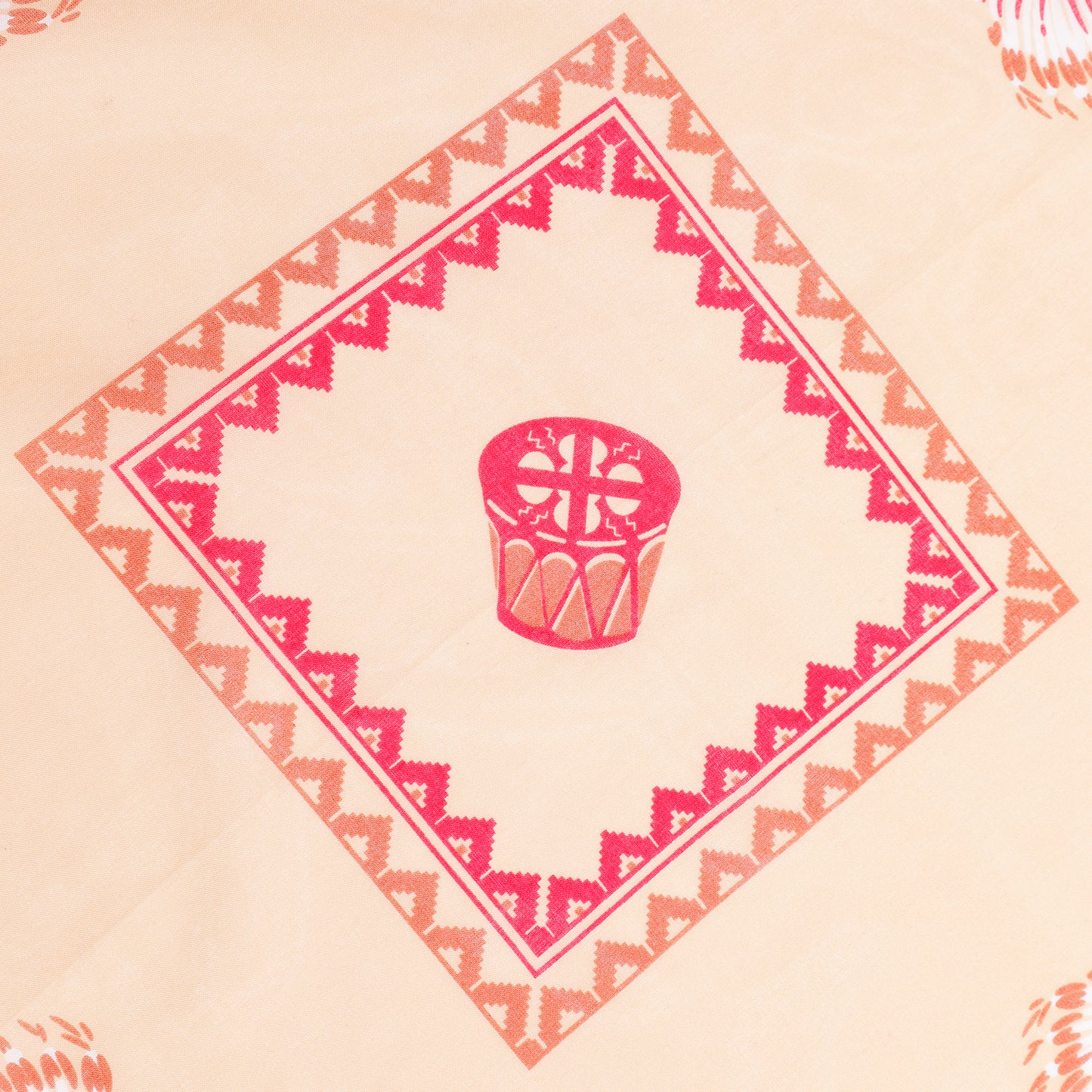 【Coming Soon】Native American Chief Pattern Selvedge Bandana【JDG94649】