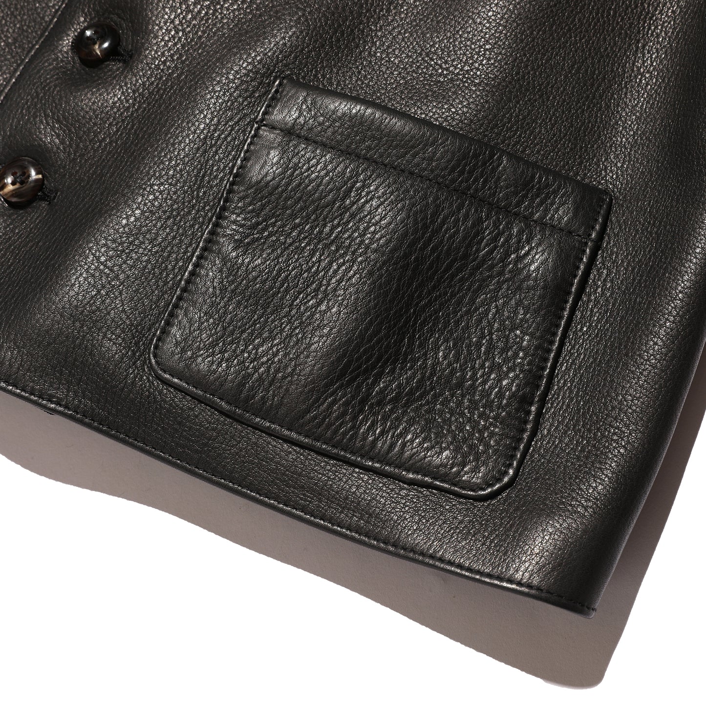 The 2 Monkeys Round-neck Leather Waistcoat【TM03430】
