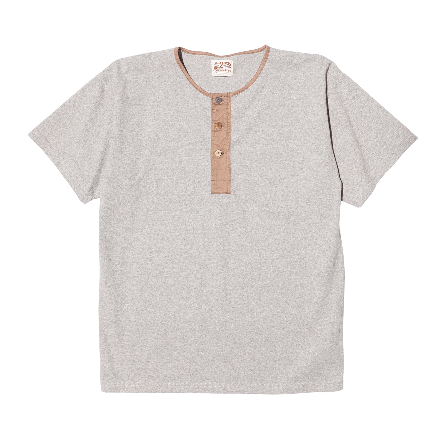 The 2 Monkeys Classic Henley Shirt【TM12244】