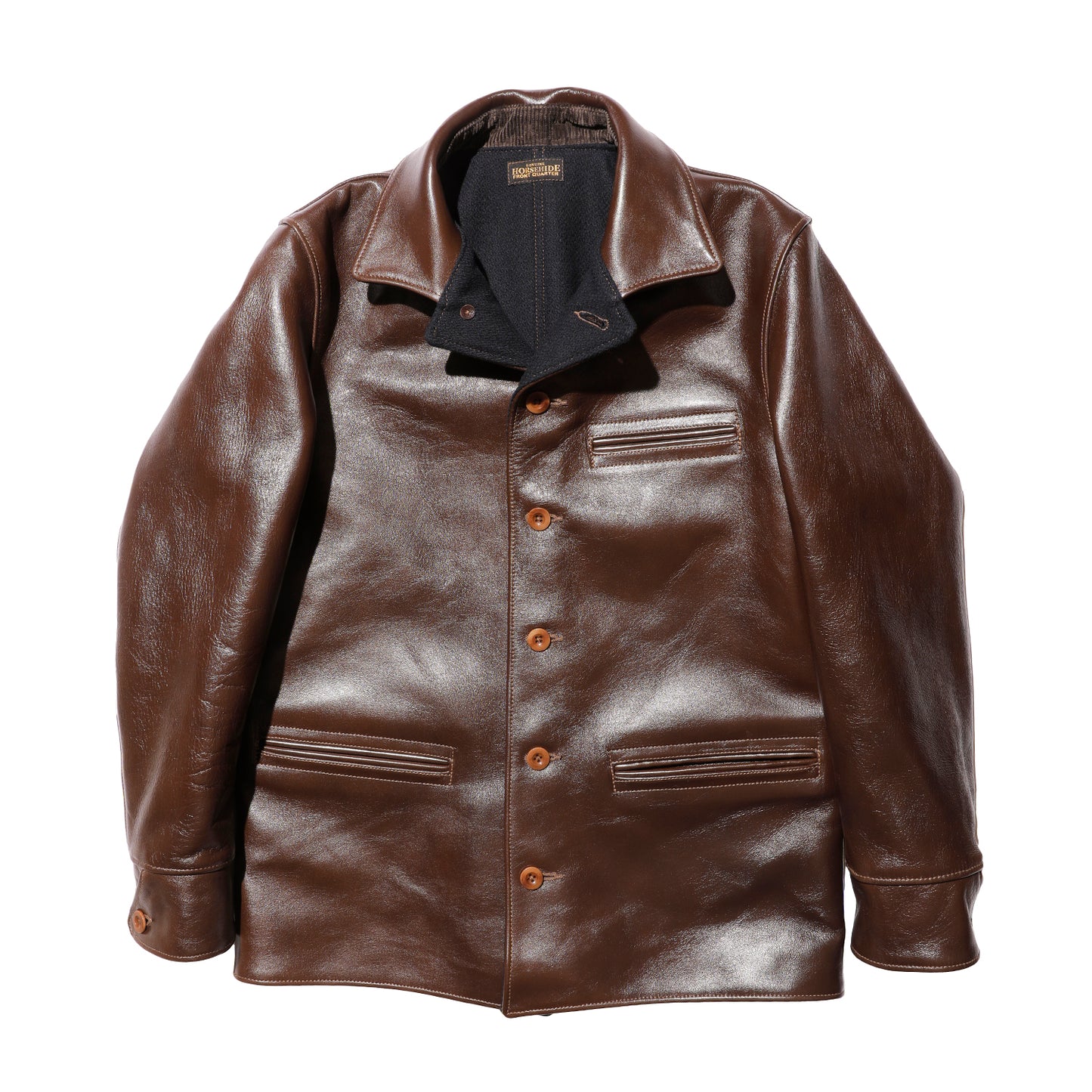 COLIMBO STOCKMANS' LEATHER COAT -30's Style Leather Work Coat- Horse Hide【ZA-0123】