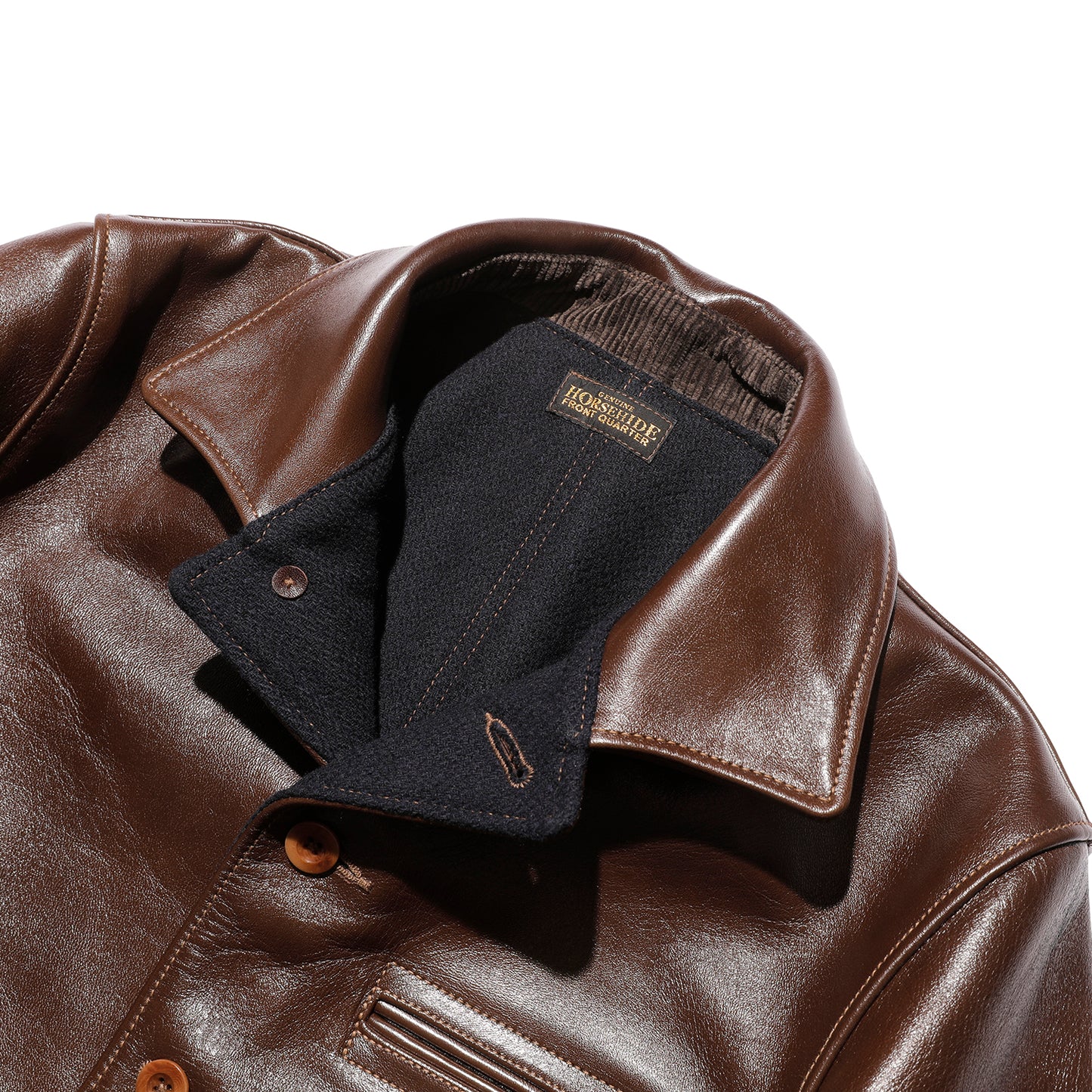 COLIMBO STOCKMANS' LEATHER COAT -30's Style Leather Work Coat- Horse Hide【ZA-0123】