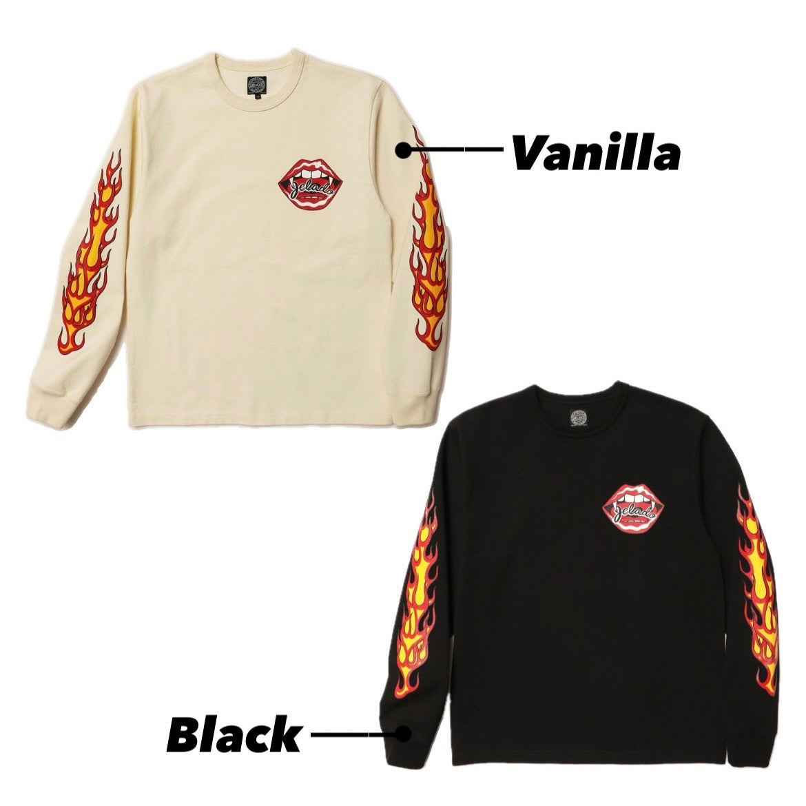Flame Sleeve Tee【AB11207】