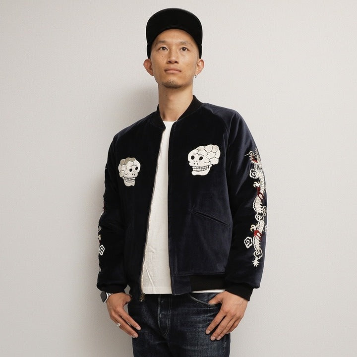 JELADO Skull Snake Souvenir Jacket 【JP13409】