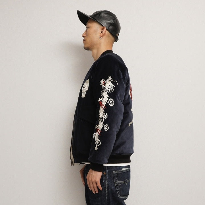 JELADO Skull Snake Souvenir Jacket 【JP13409】