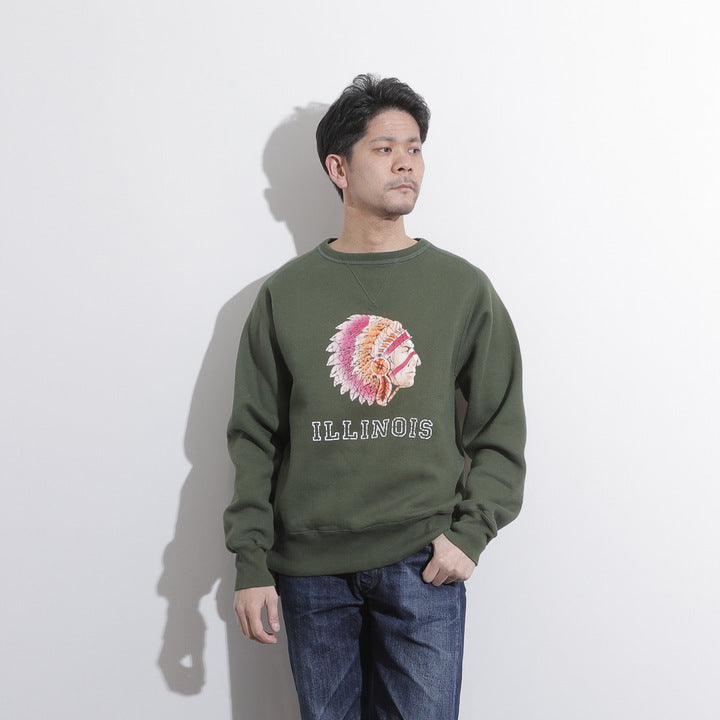 ILLINOIS Flocky Pt Sweat【AB12201】