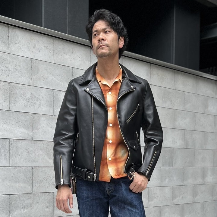 JELADO Rebel Jacket Horse Hide Semi Aniline Finish Black【SG71428】