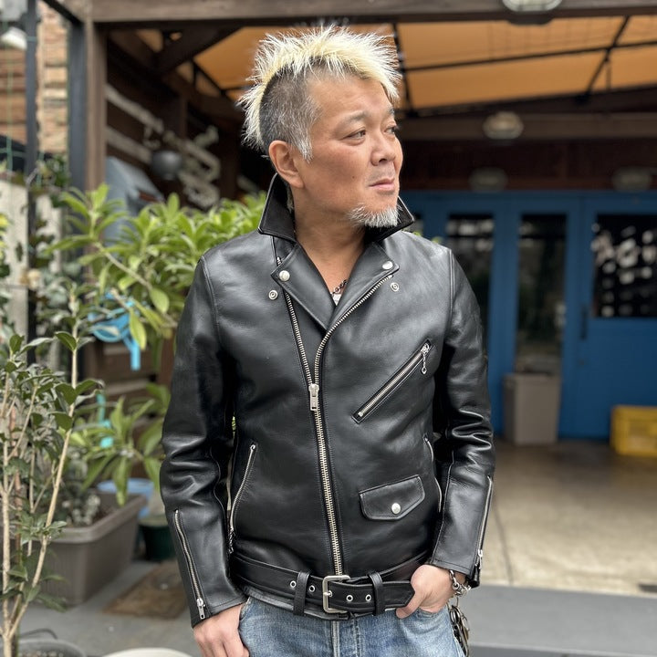 JELADO Rebel Jacket Horse Hide Semi Aniline Finish Black【SG71428】