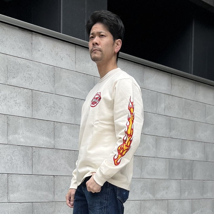 Flame Sleeve Tee【AB11207】