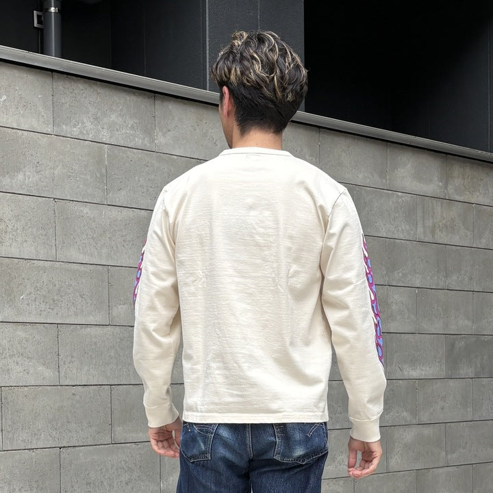 Flame Sleeve Tee【AB21234】