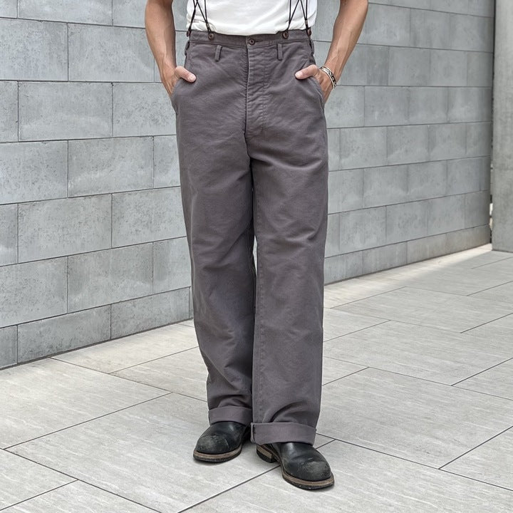 The 2 Monkeys Moleskin Wide Pants【TM03331】