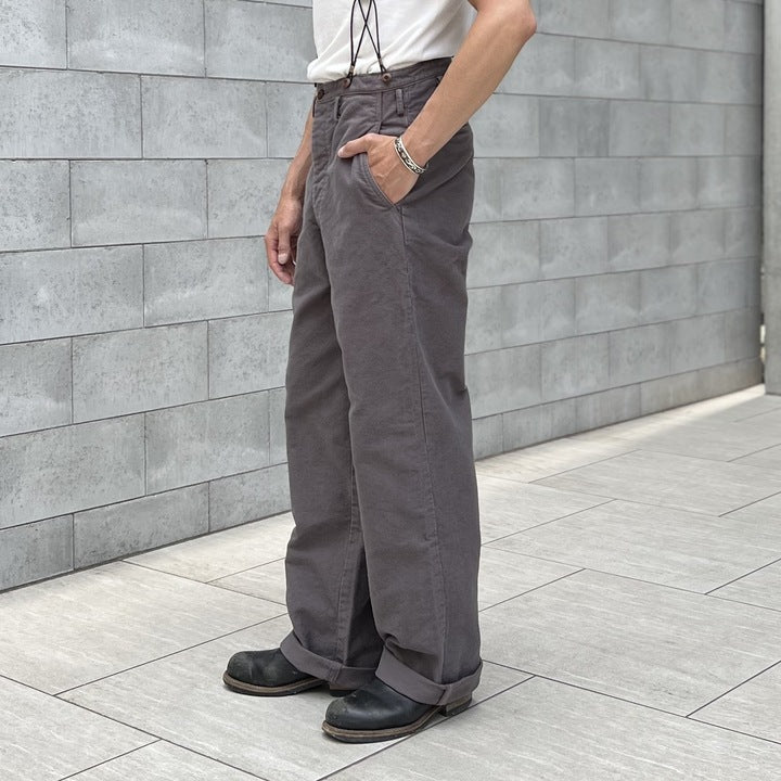 The 2 Monkeys Moleskin Wide Pants【TM03331】