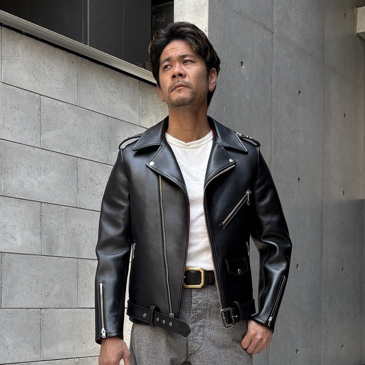 JELADO  Rebel Jacket Horse Hide Semi Aniline Finish Black エポレット有り 【SG83420】