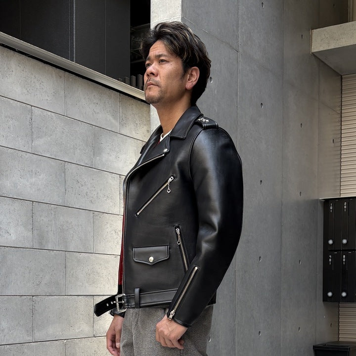 JELADO  Rebel Jacket Horse Hide Semi Aniline Finish Black エポレット有り 【SG83420】