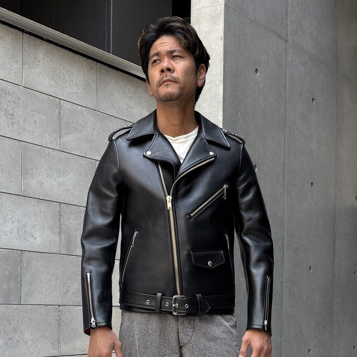 JELADO  Rebel Jacket Horse Hide Semi Aniline Finish Black エポレット有り 【SG83420】