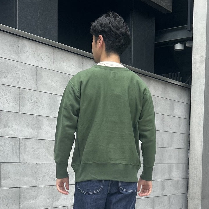 Warmup Reverse Weave Crew Neck Sweat【AB12241】