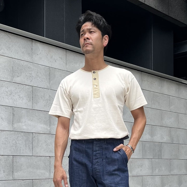 The 2 Monkeys Classic Henley Shirt【TM12244】