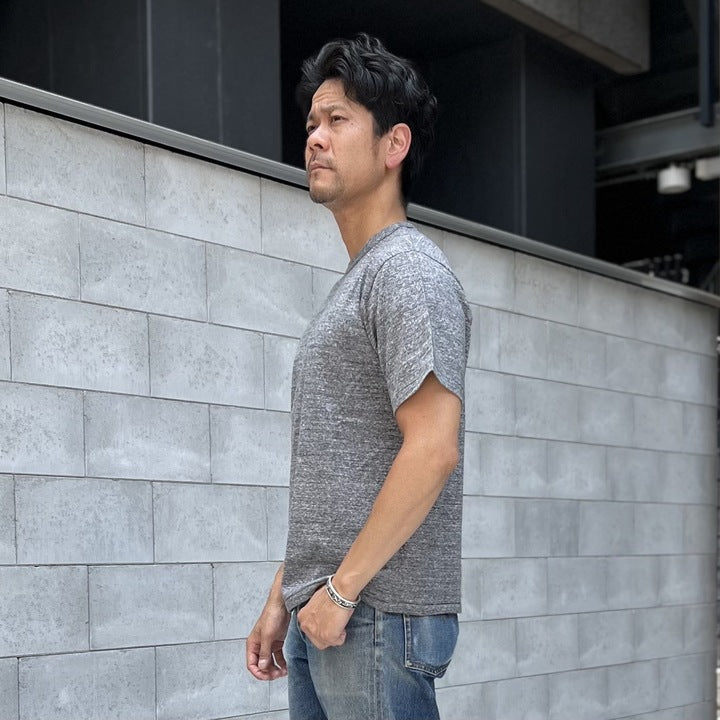 16/- 丸胴撚杢 Tee【AB12240】