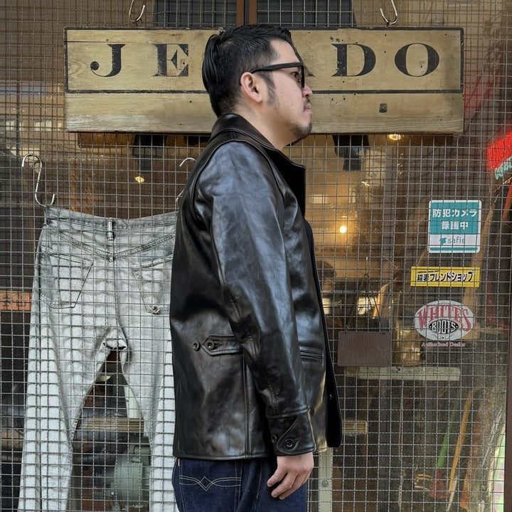 COLIMBO STOCKMANS' LEATHER COAT -30's Style Leather Work Coat- Horse Hide【ZZ-0132】