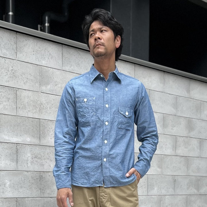 JELADO Smoker Shirt Indigo Chambray【JP94122】