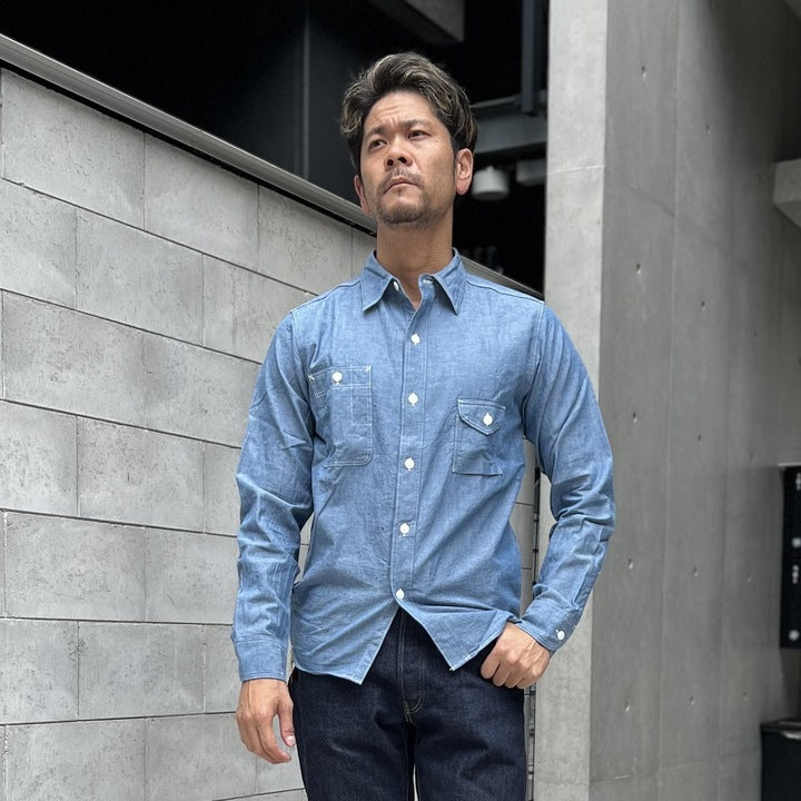 JELADO Smoker Shirt Indigo Chambray【JP94122】