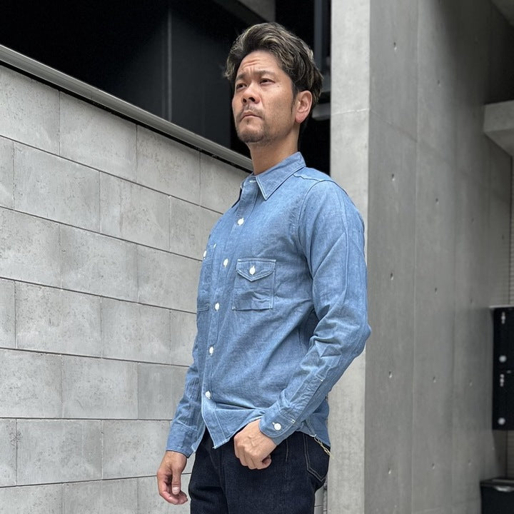 JELADO Smoker Shirt Indigo Chambray【JP94122】