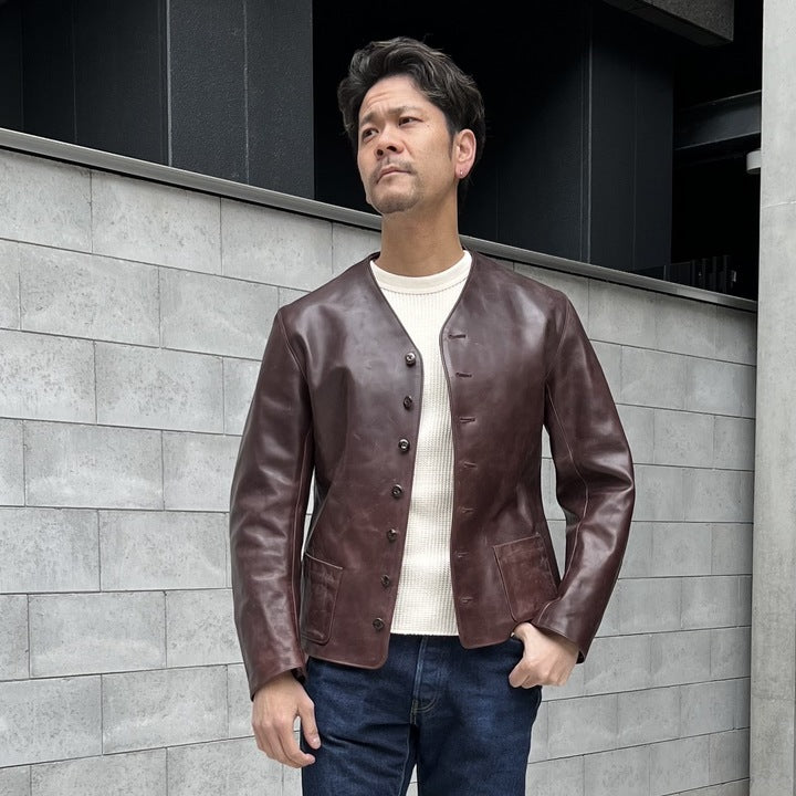 The 2 Monkeys Leather Waistcoat【TM83434】