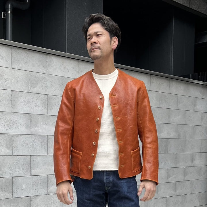 The 2 Monkeys Leather Waistcoat【TM83434】