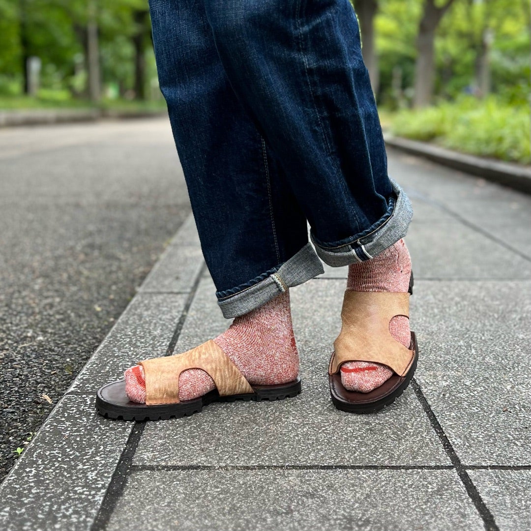 【18周年記念アイテム】The 2Monkeys　”AUGUSTUS”Sandal Camel"Waxed"【TM82952】