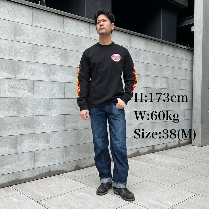 Flame Sleeve Tee【AB11207】