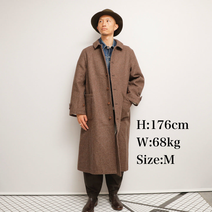 The 2 Monkeys Long-A Wool Over Coat【TM13454】