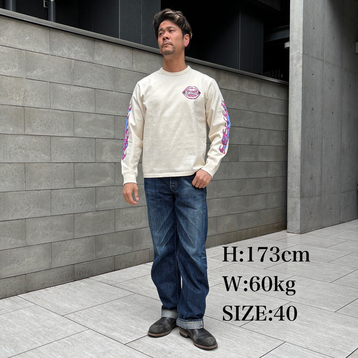 Flame Sleeve Tee【AB21234】