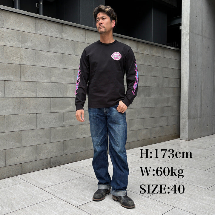 Flame Sleeve Tee【AB21234】