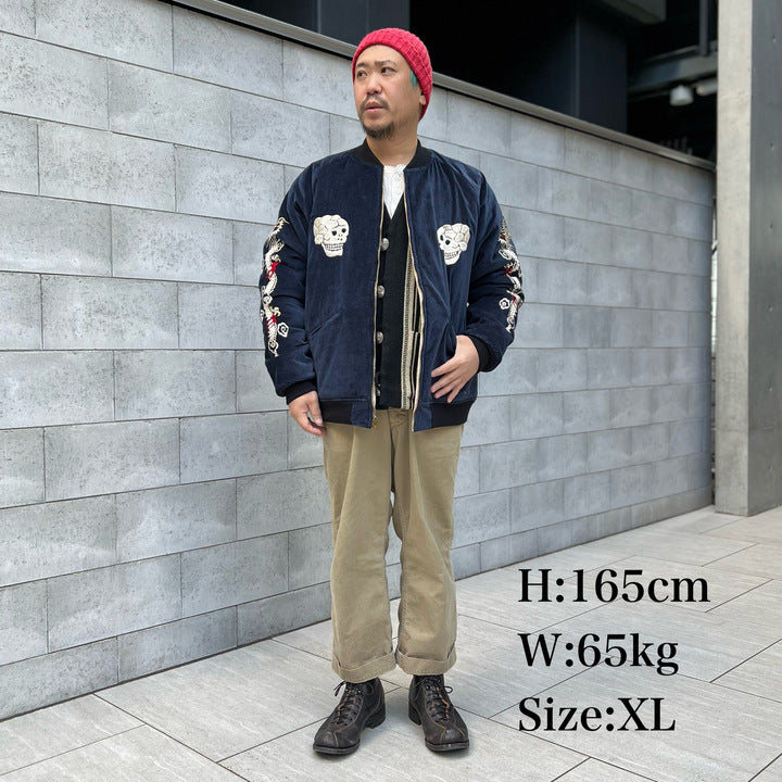 JELADO Skull Snake Souvenir Jacket 【JP13409】