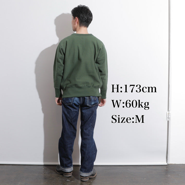 Warmup Reverse Weave Crew Neck Sweat【AB12241】