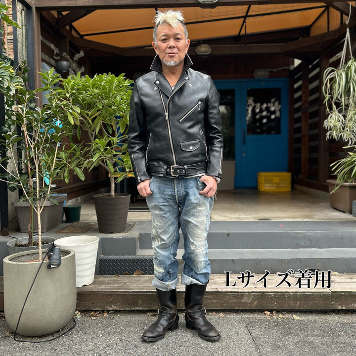 JELADO Rebel Jacket Horse Hide Semi Aniline Finish Black【SG71428】