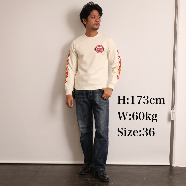 Flame Sleeve Tee【AB11207】