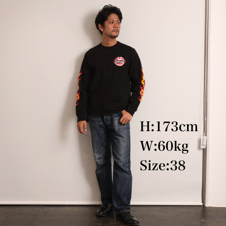 Flame Sleeve Tee【AB11207】