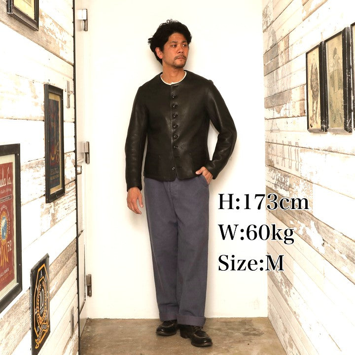 The 2 Monkeys Round-neck Leather Waistcoat【TM03430】
