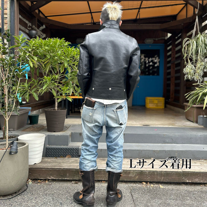 JELADO Rebel Jacket Horse Hide Semi Aniline Finish Black【SG71428】