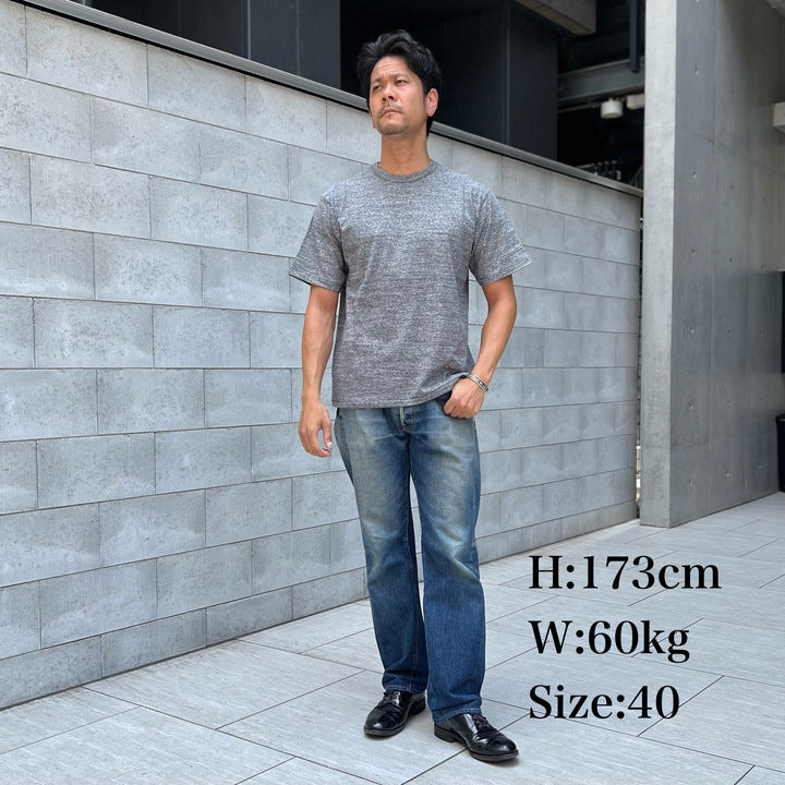 16/- 丸胴撚杢 Tee【AB12240】