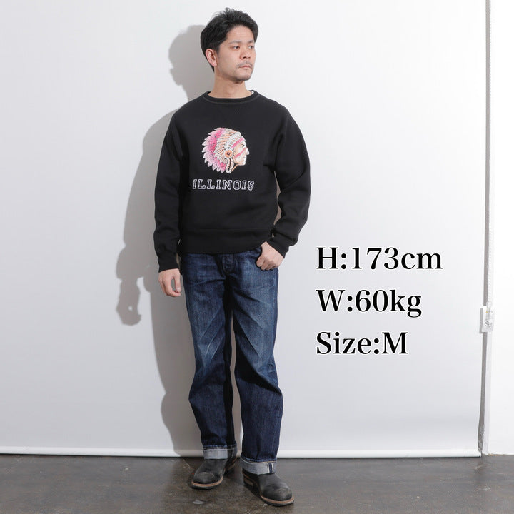 ILLINOIS Flocky Pt Sweat【AB12201】